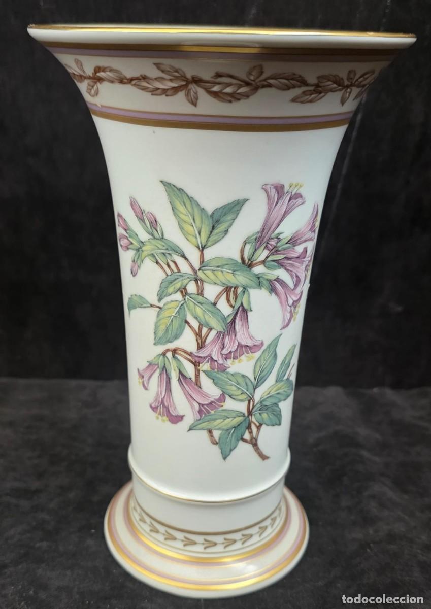 Oggetti Antichi: Jarr&oacute;n Kaiser Germany &rdquo;Plantage&rdquo; &ndash; Decoraci&oacute;n Floral de L. Nossek &ndash; Porcelana Alemana &ndash; 20 &times; 12 cm