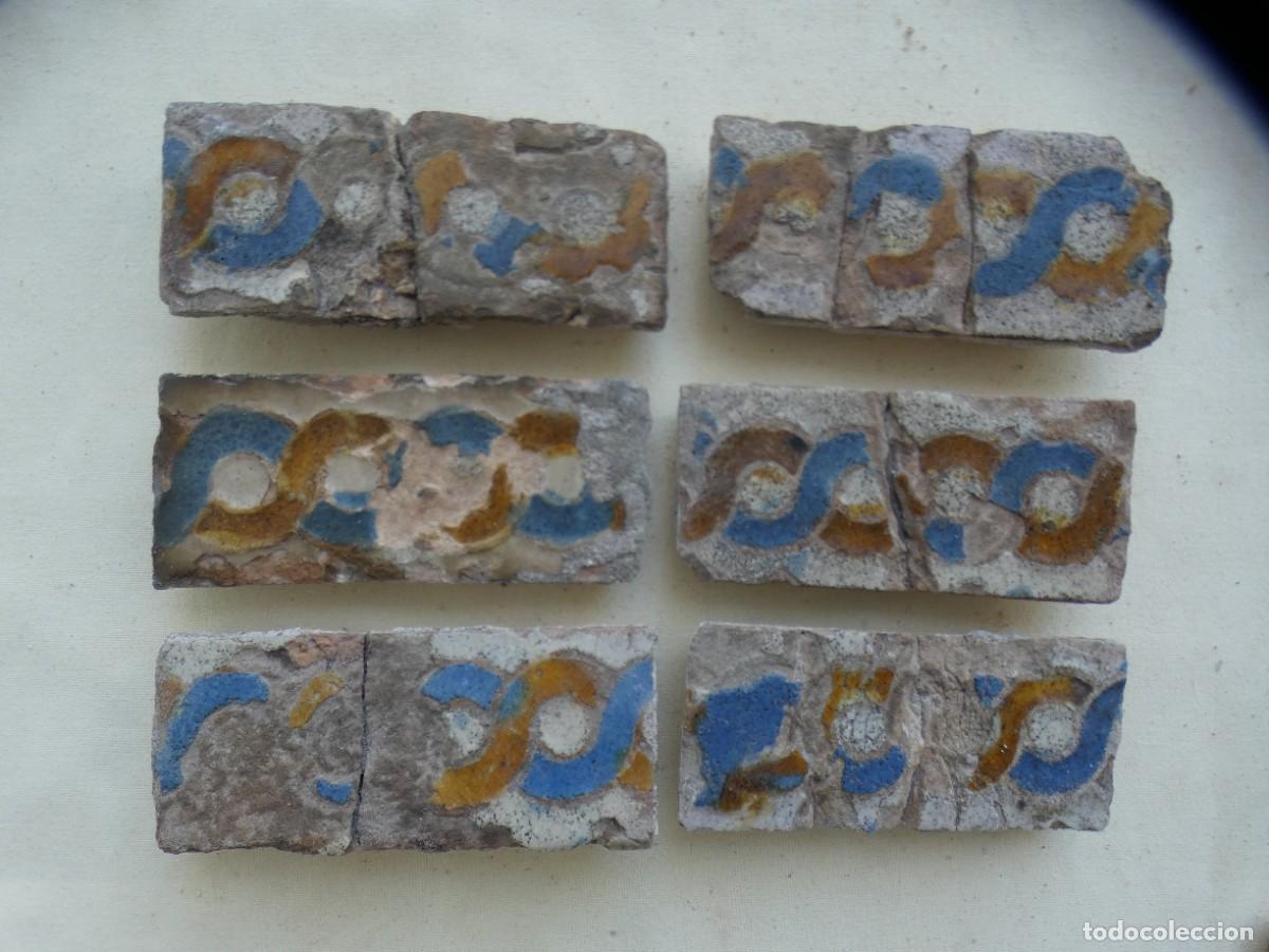 Antig&uuml;edades: Azulejo, Azulejos Cenefa Espa&ntilde;ol Sevilla siglo 16