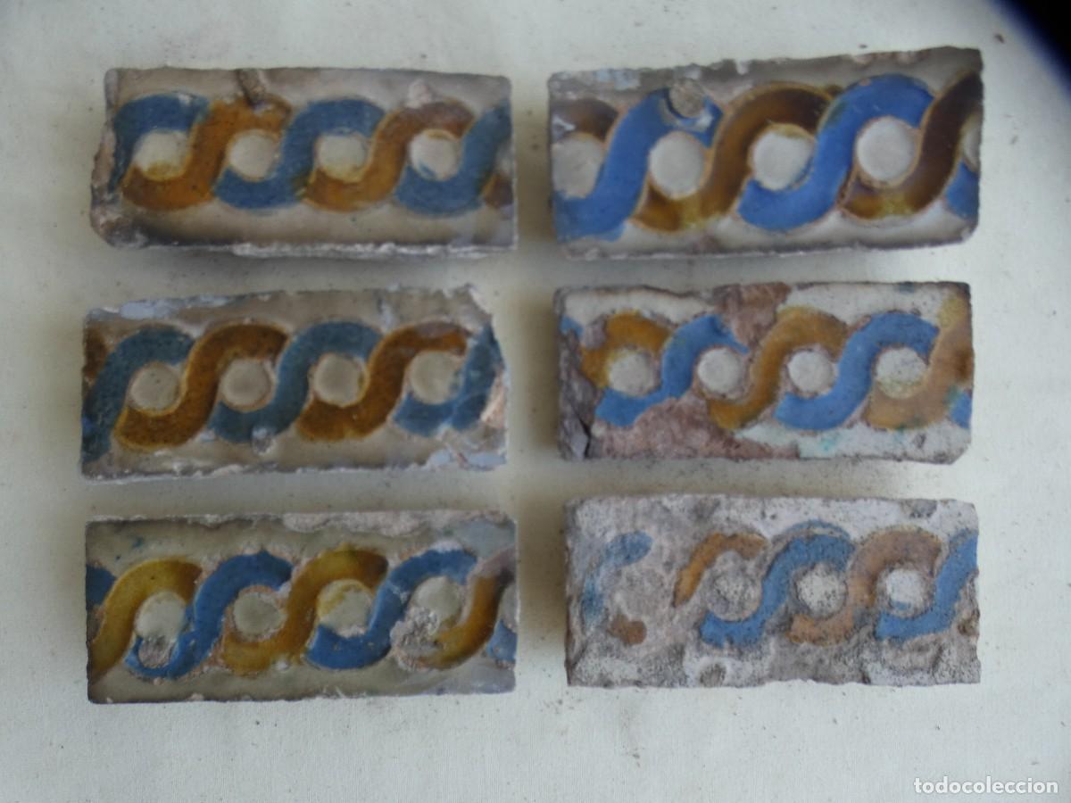 Antig&uuml;edades: Azulejos Cenefa Espa&ntilde;ol Sevilla siglo 16
