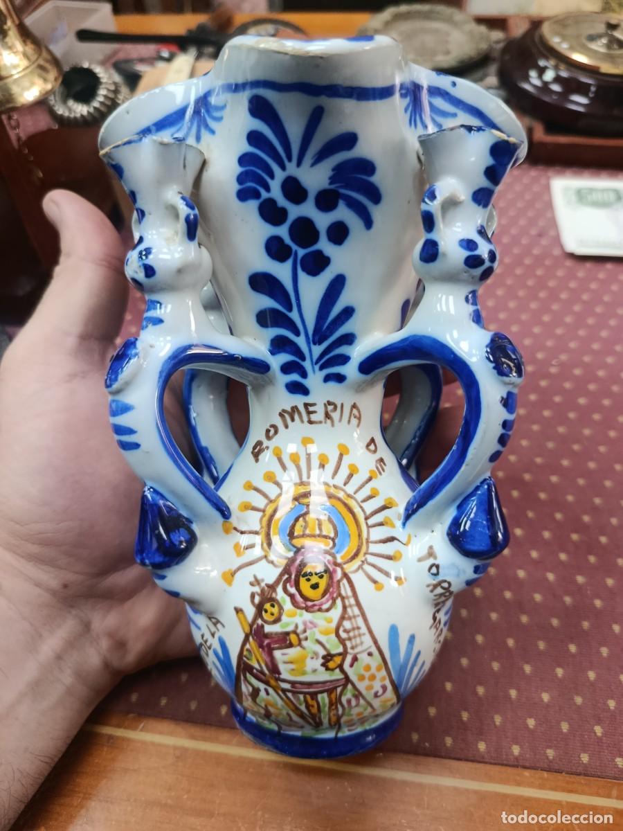 Antig&uuml;edades: Antigua jarra de novia de And&uacute;jar antigua.Con Virgen