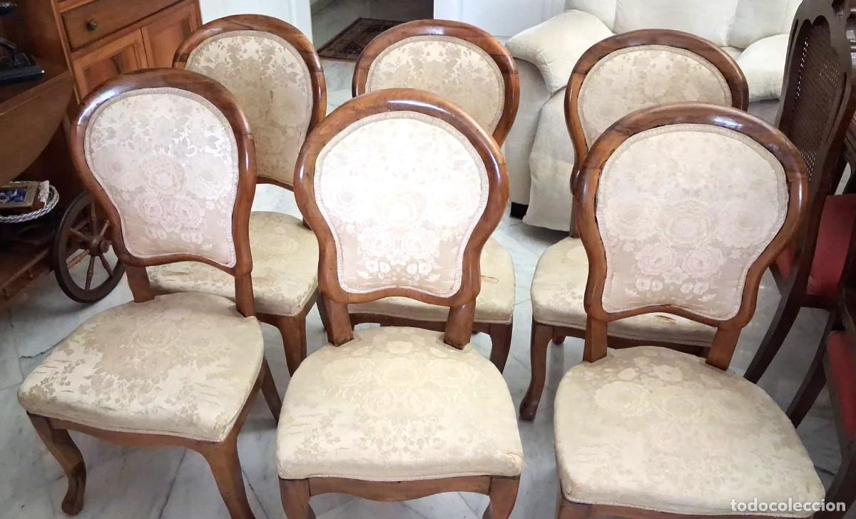 Antig&uuml;edades: SILLAS ISABELINAS, SILLON Y BUTACAS