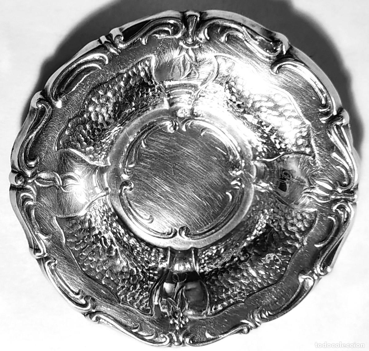 Antig&uuml;edades: BANDEJA SALVILLA - MARCA DE PLATERO - A - 14,90 GR. PLATA 0,925 - DIAMETRO 7,50 cm - EXCELENTE ESTAD