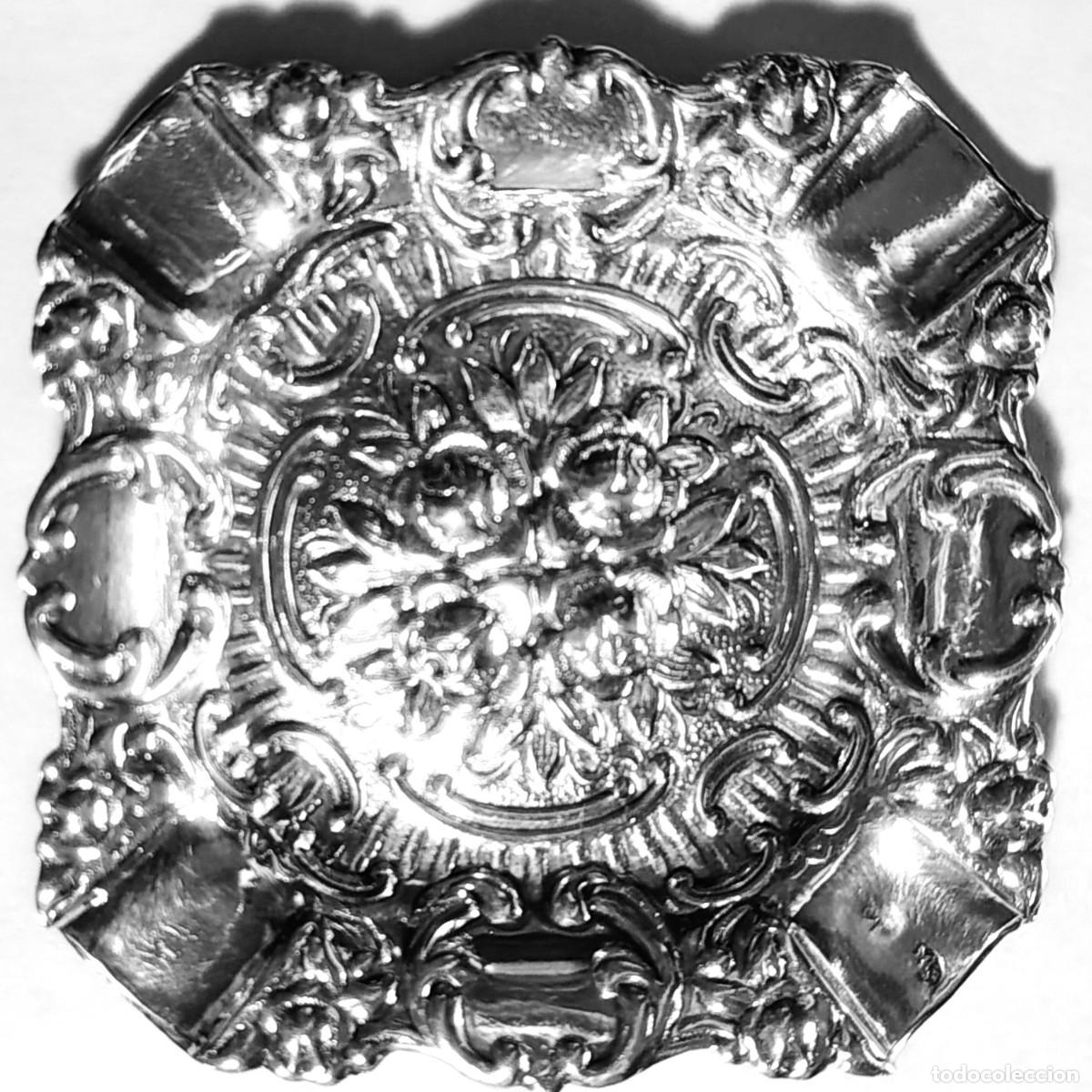 Antig&uuml;edades: CENICERO - MARCA DE PLATERO - A - 10,80 GR. PLATA 0,925 - 6,50 X 6,50 cm - EXCELENTE ESTADO