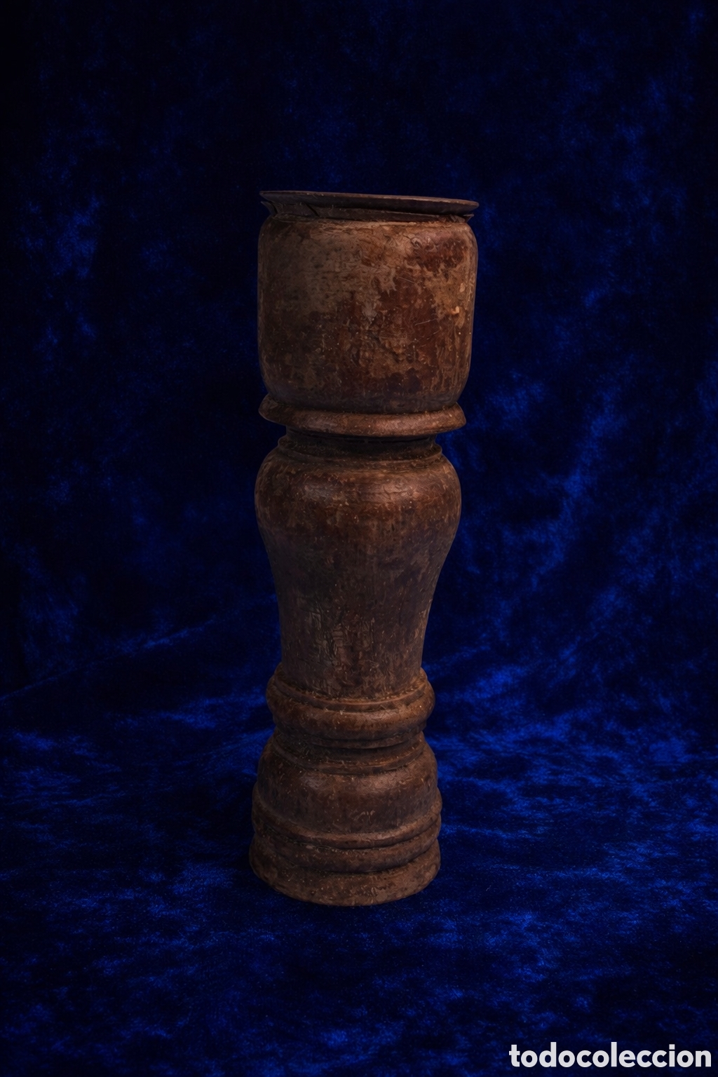 Antig&uuml;edades: Candelabro de madera y metal - Foto 15