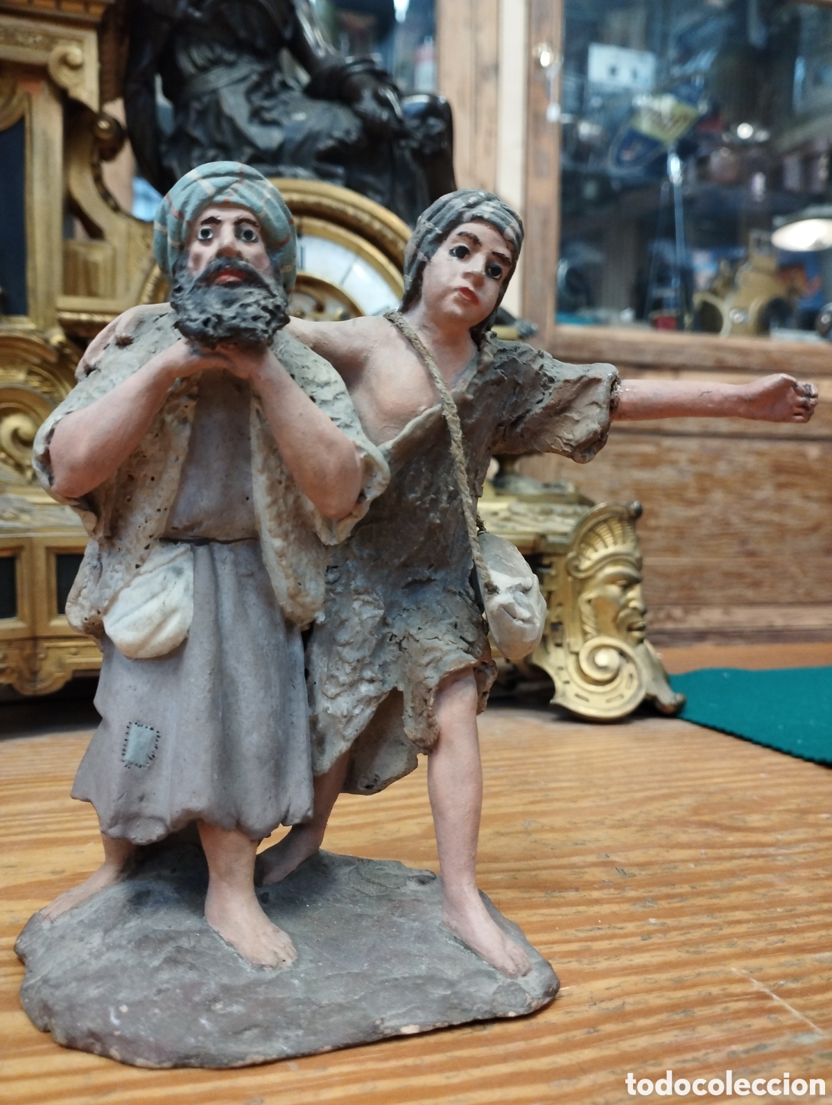 Antig&uuml;edades: Figura de Bel&eacute;n terracota Mart&iacute; Castells 1873&ndash;1937