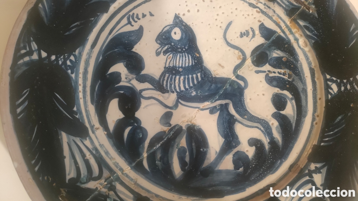 Antig&uuml;edades: GRAN PLATO CATALAN AZUL. - Foto 2