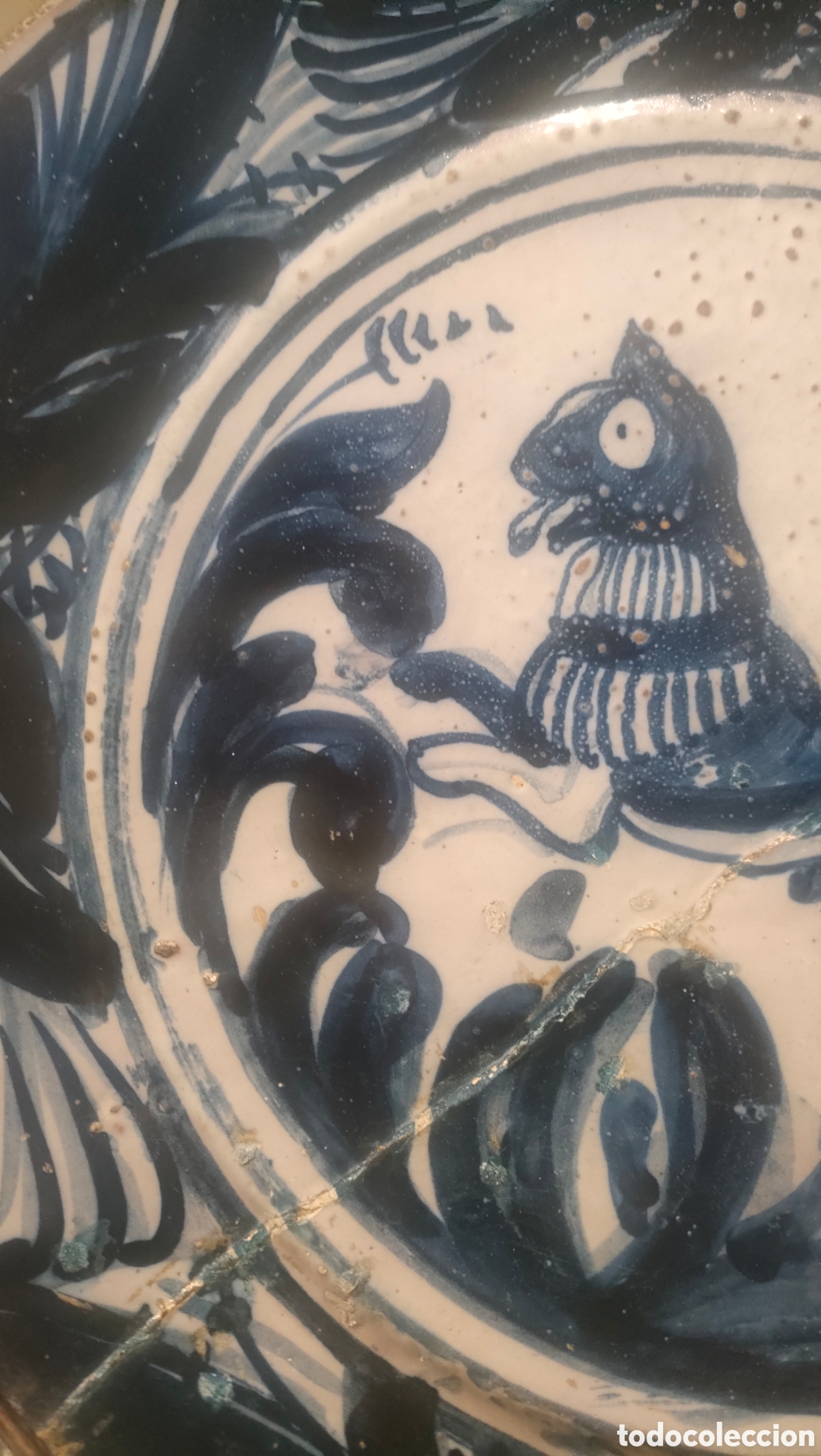 Antig&uuml;edades: GRAN PLATO CATALAN AZUL. - Foto 5