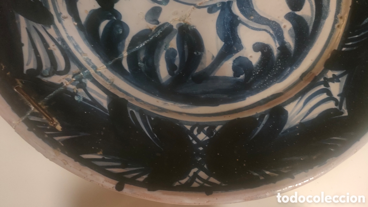 Antig&uuml;edades: GRAN PLATO CATALAN AZUL. - Foto 7