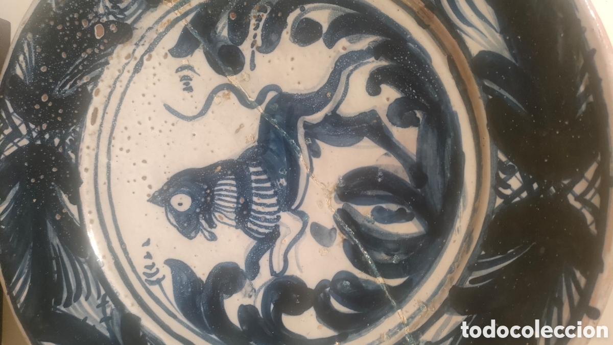 Antig&uuml;edades: GRAN PLATO CATALAN AZUL. - Foto 10
