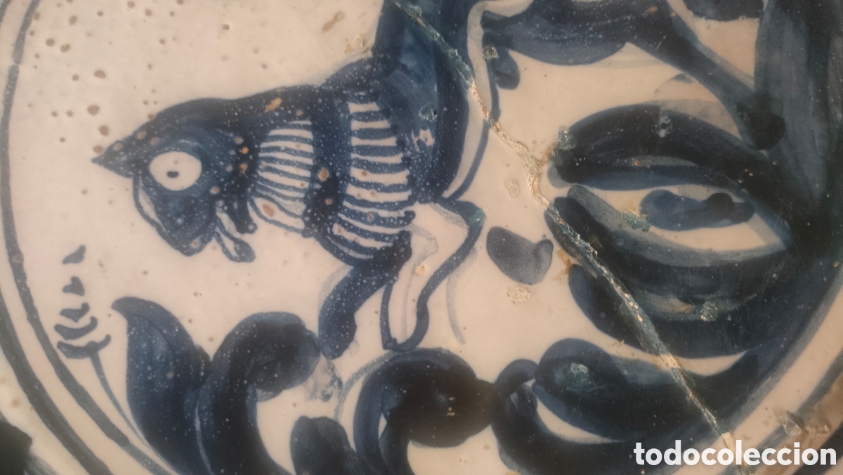 Antig&uuml;edades: GRAN PLATO CATALAN AZUL. - Foto 11