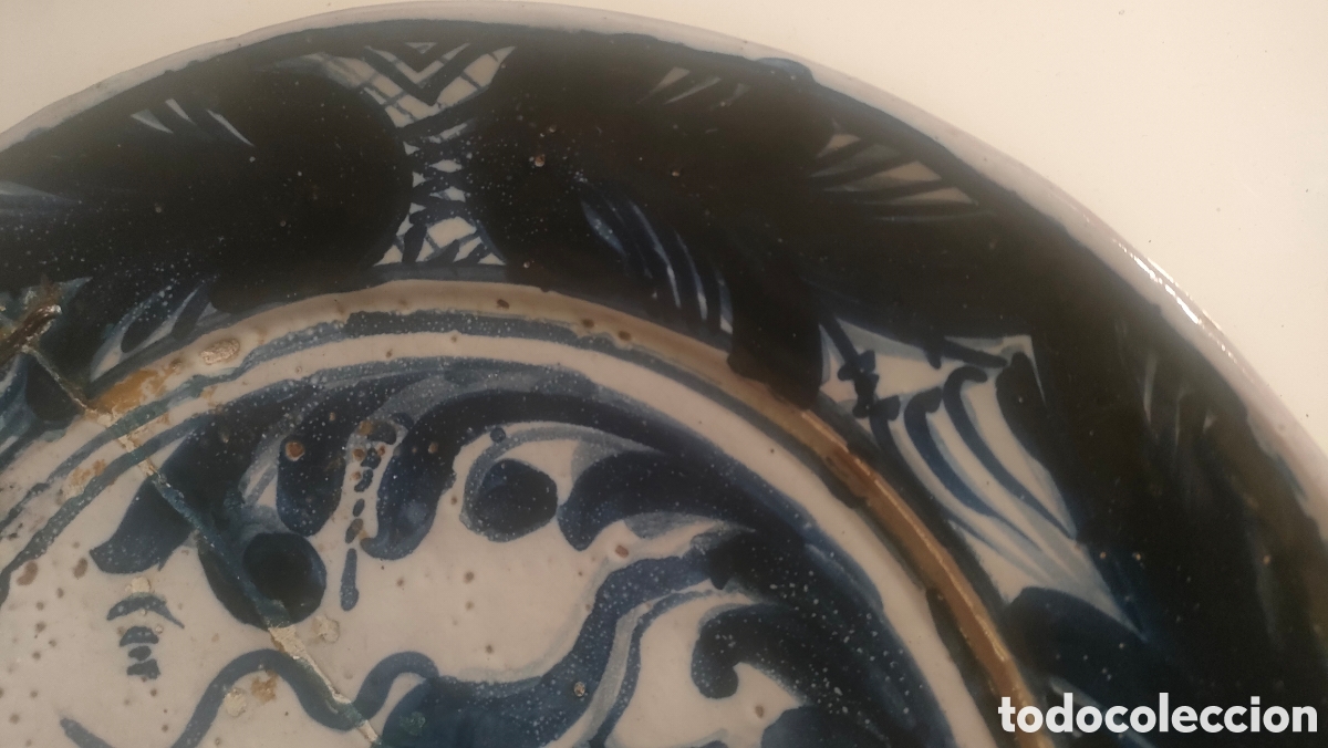 Antig&uuml;edades: GRAN PLATO CATALAN AZUL. - Foto 14