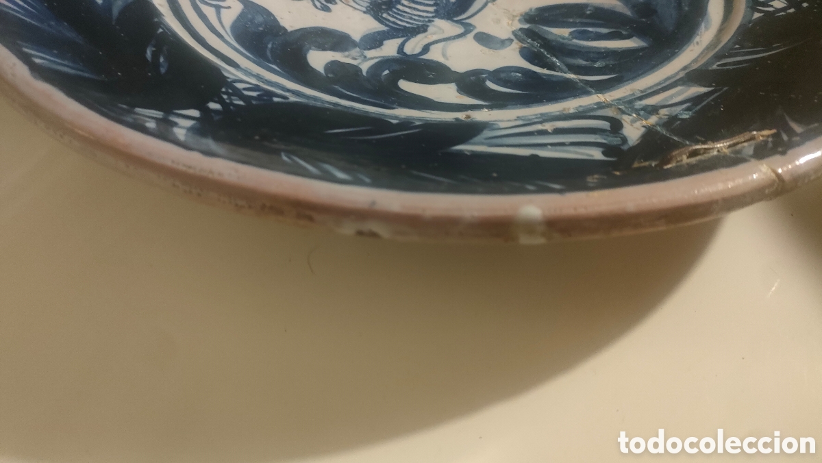 Antig&uuml;edades: GRAN PLATO CATALAN AZUL. - Foto 15