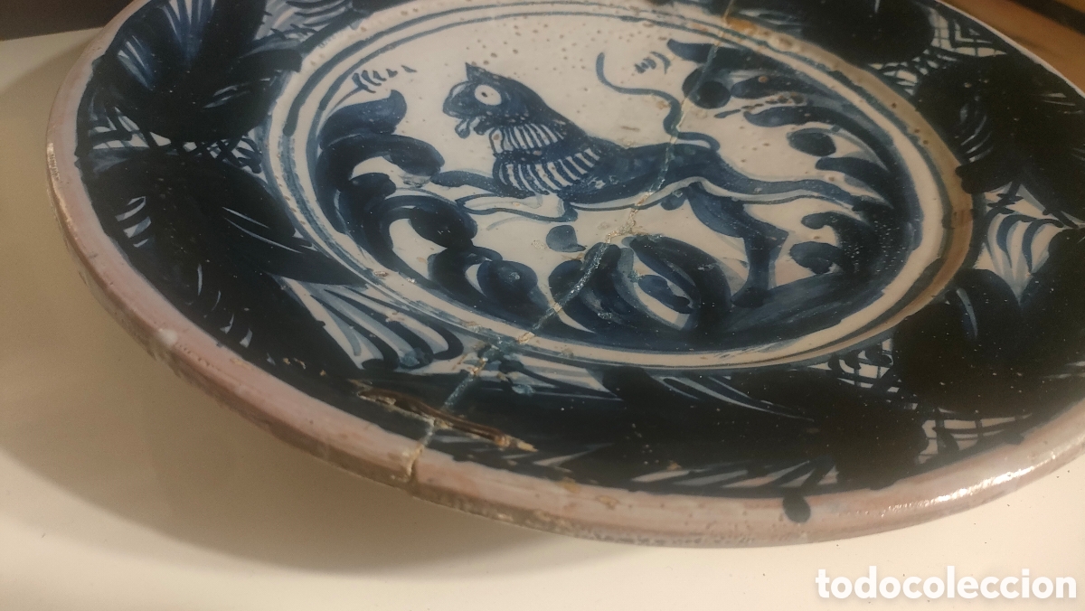 Antig&uuml;edades: GRAN PLATO CATALAN AZUL. - Foto 16