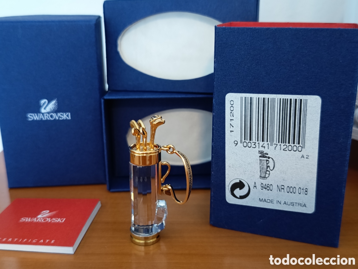 Antig&uuml;edades: Bolsa Palos de Golf Swarovski Cristal Memories (Caja y Certificado)