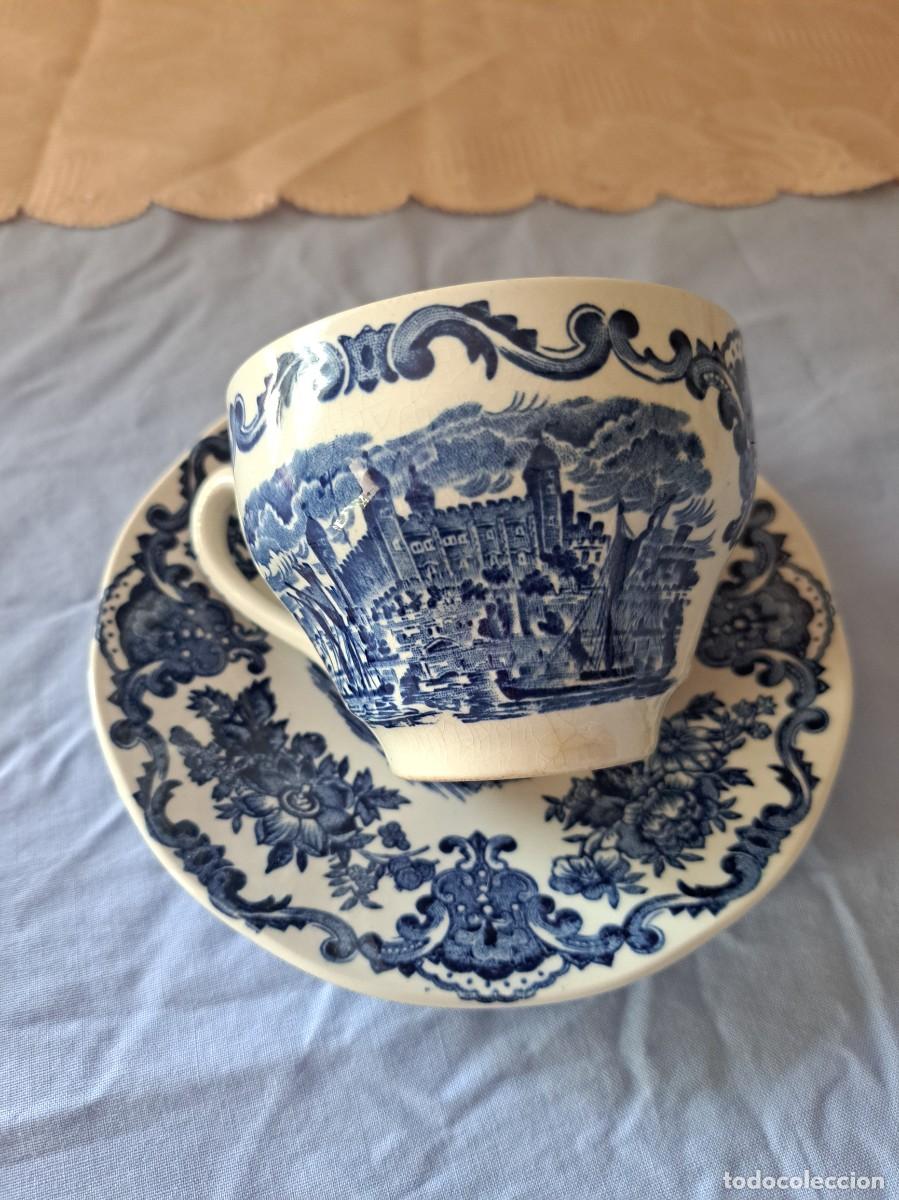 Antig&uuml;edades: Solitario de t&eacute; de porcelana Royal Homes of Britain, de Enoch Wedgwood Tunstall.