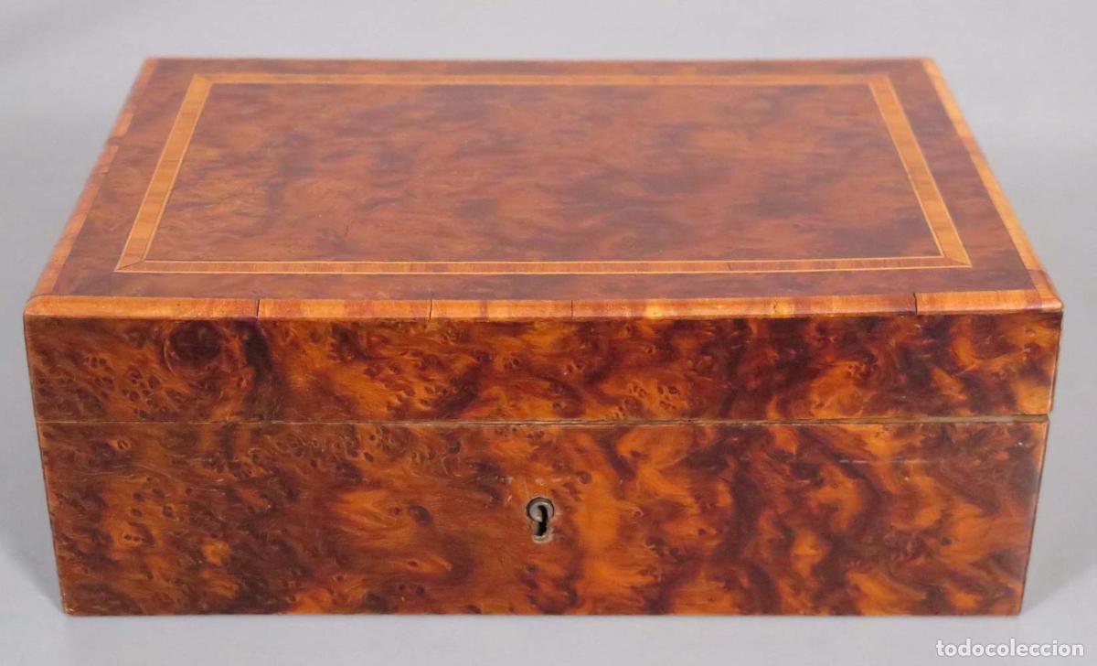 Antig&uuml;edades: CAJA. MADERAS NOBLES DE TARACEA. PRINCIPIOS SIGLO XX