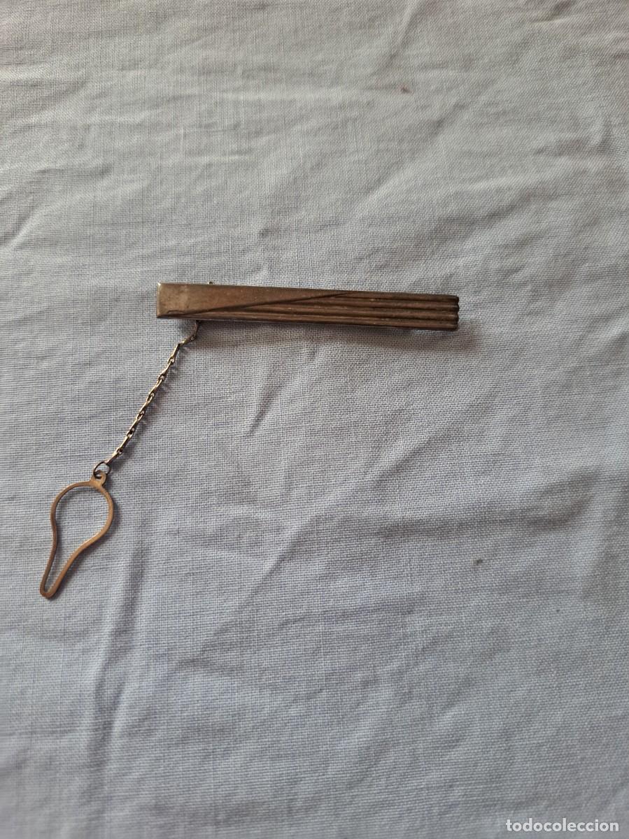 Antig&uuml;edades: Antiguo pasador de corbata de plata 925 mm