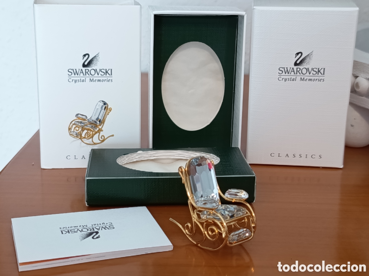 Antig&uuml;edades: Figura Mecedora Swarovski Crystal Memories ( Con Caja)