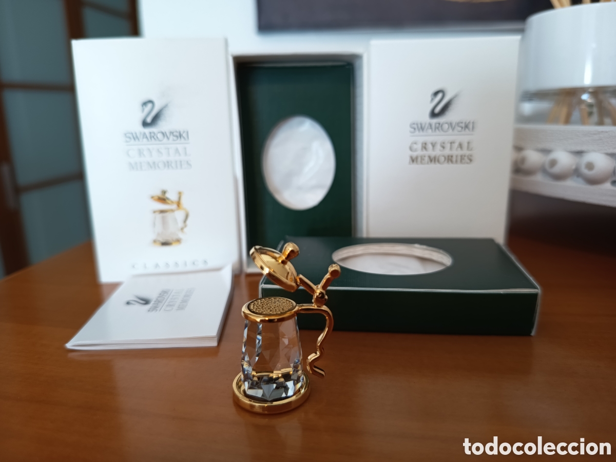 Antig&uuml;edades: Jarra de Cerveza Swarovski Crystal Memories (Con Caja)