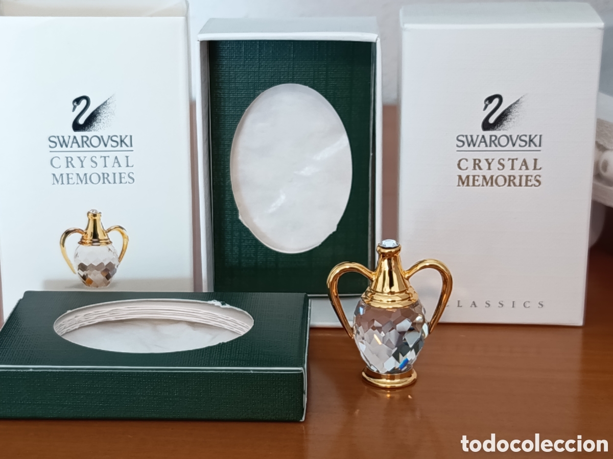 Antig&uuml;edades: &Aacute;nfora jarr&oacute;n Swarovski Cristal Memories Classics( Con Caja Original)