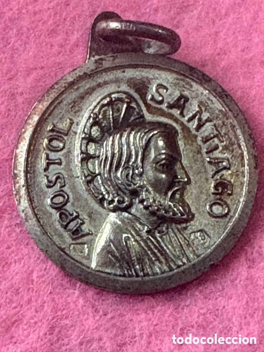 Antig&uuml;edades: Medalla plata de ley ap&oacute;stol Santiago (A1)