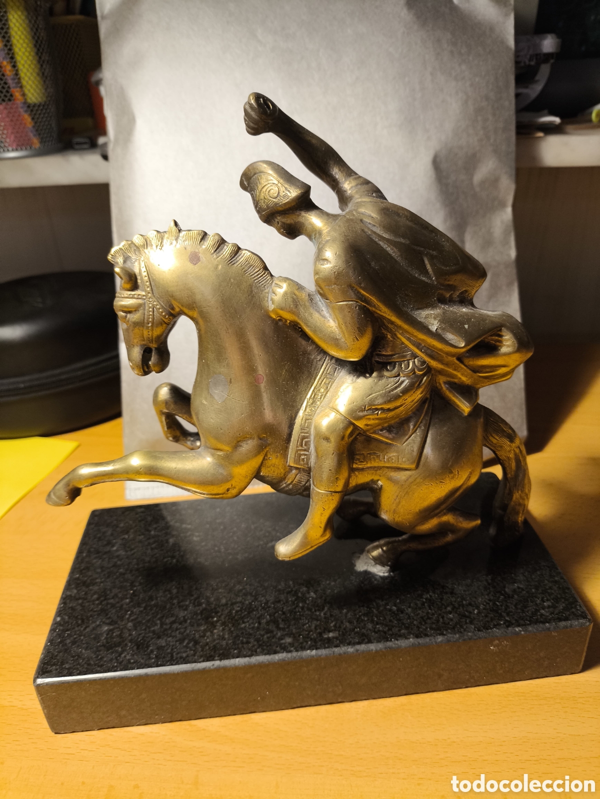 Antig&uuml;edades: Jinete A Caballo De Bronce - Foto 6