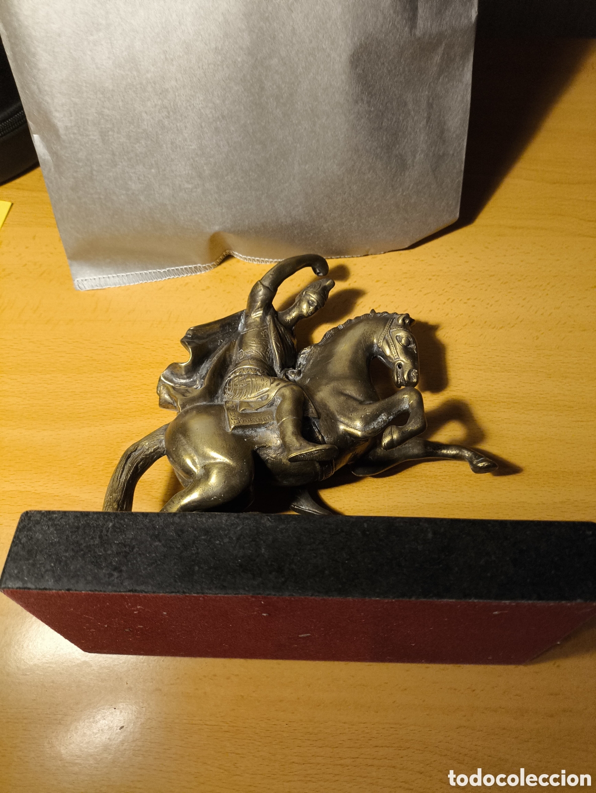 Antig&uuml;edades: Jinete A Caballo De Bronce - Foto 10