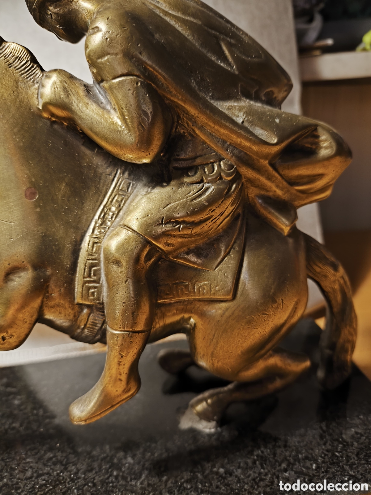 Antig&uuml;edades: Jinete A Caballo De Bronce - Foto 12