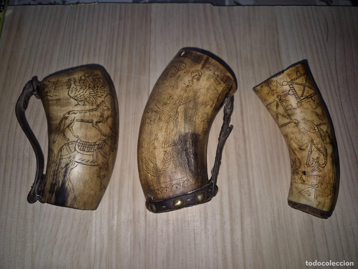 Antig&uuml;edades: colodra, Vasos de Cuerno arte pastoril