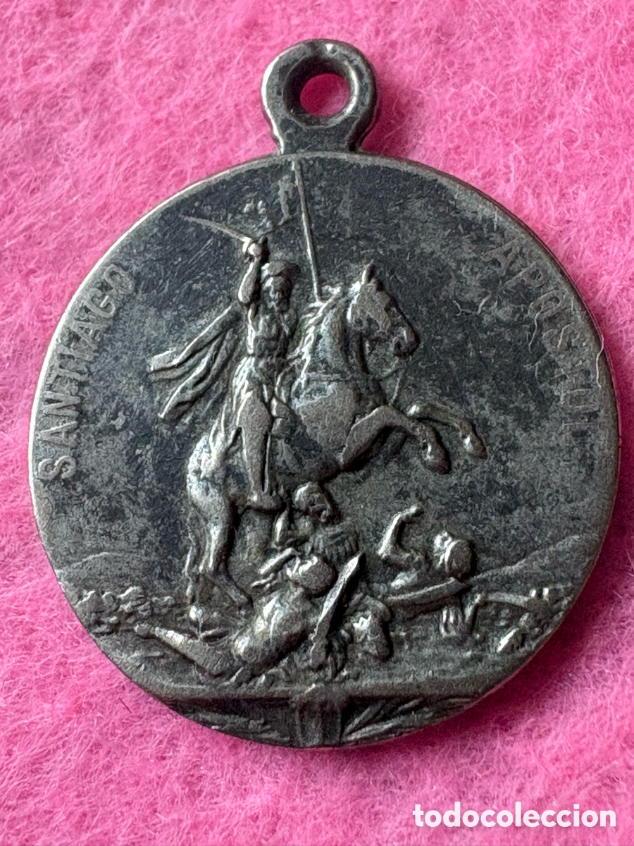 Antig&uuml;edades: Antigua medalla ap&oacute;stol Santiago (A1)