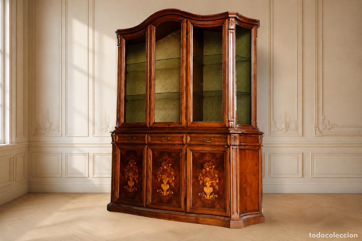 Antiques: Vitrina Librer&iacute;a antigua estilo ingl&eacute;s Victoriano Aparador Mueble de Sal&oacute;n Librero antiguo Isabelino