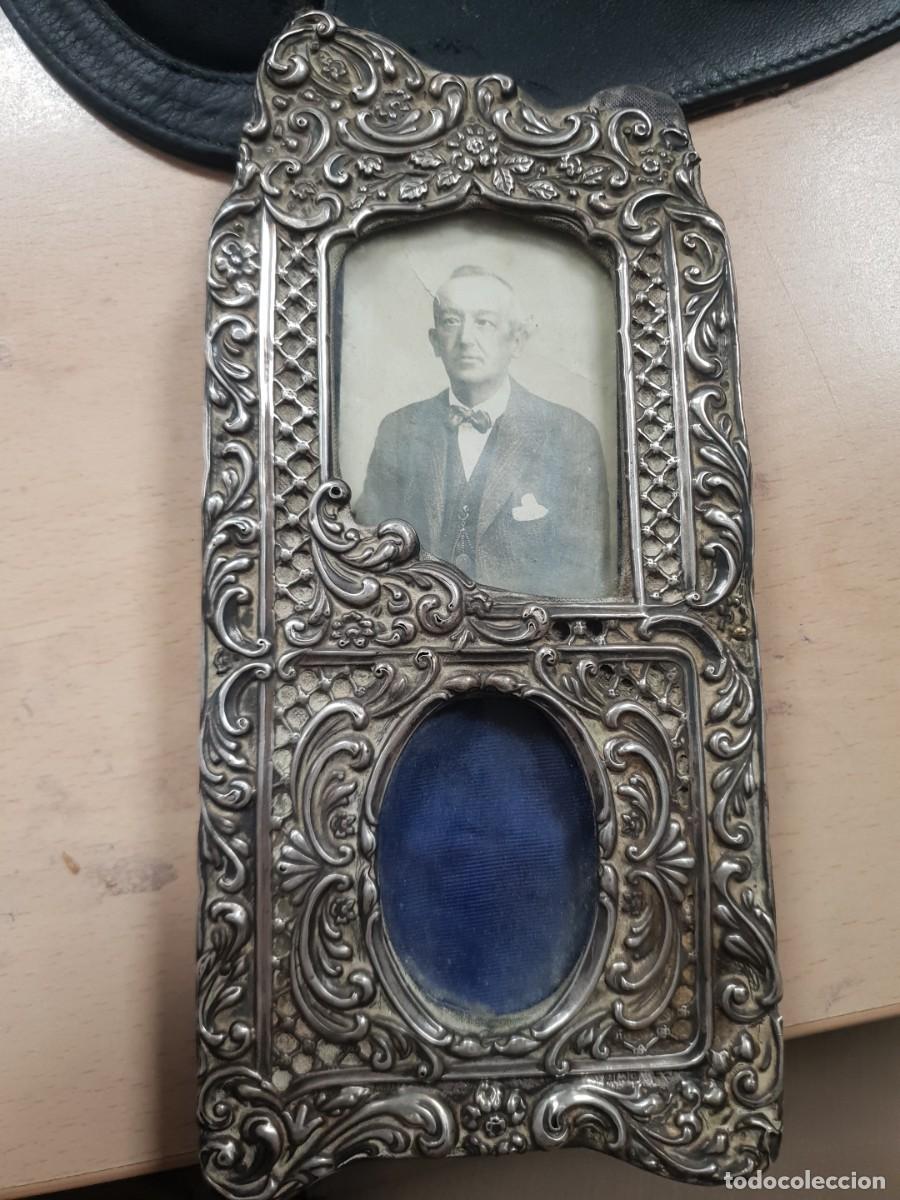 Antig&uuml;edades: Marco siglo xix plata inglesa