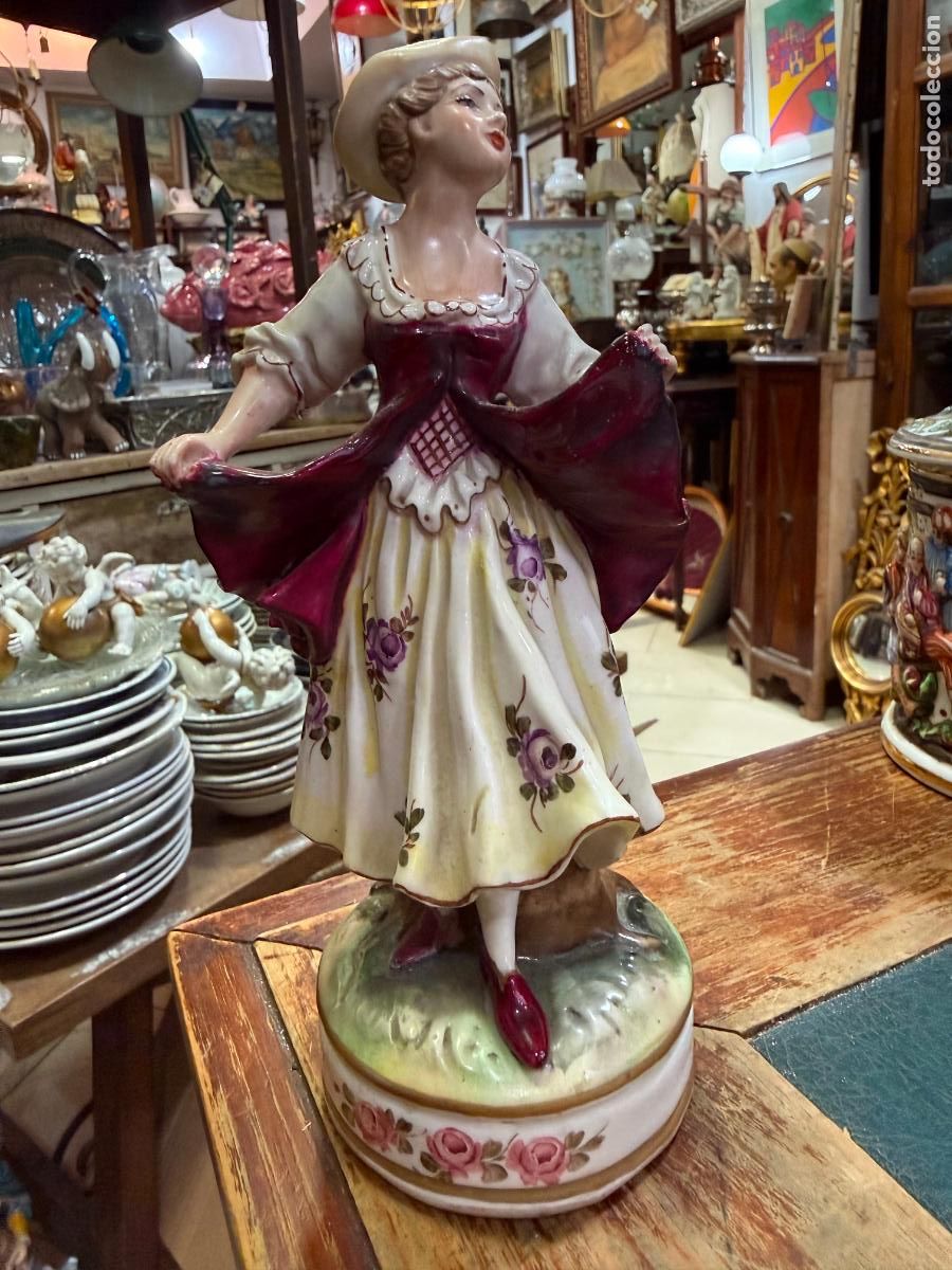 Antig&uuml;edades: PRECIOSA FIGURA PORCELANA SAUTHIER - MEDIDA 20,5 CM