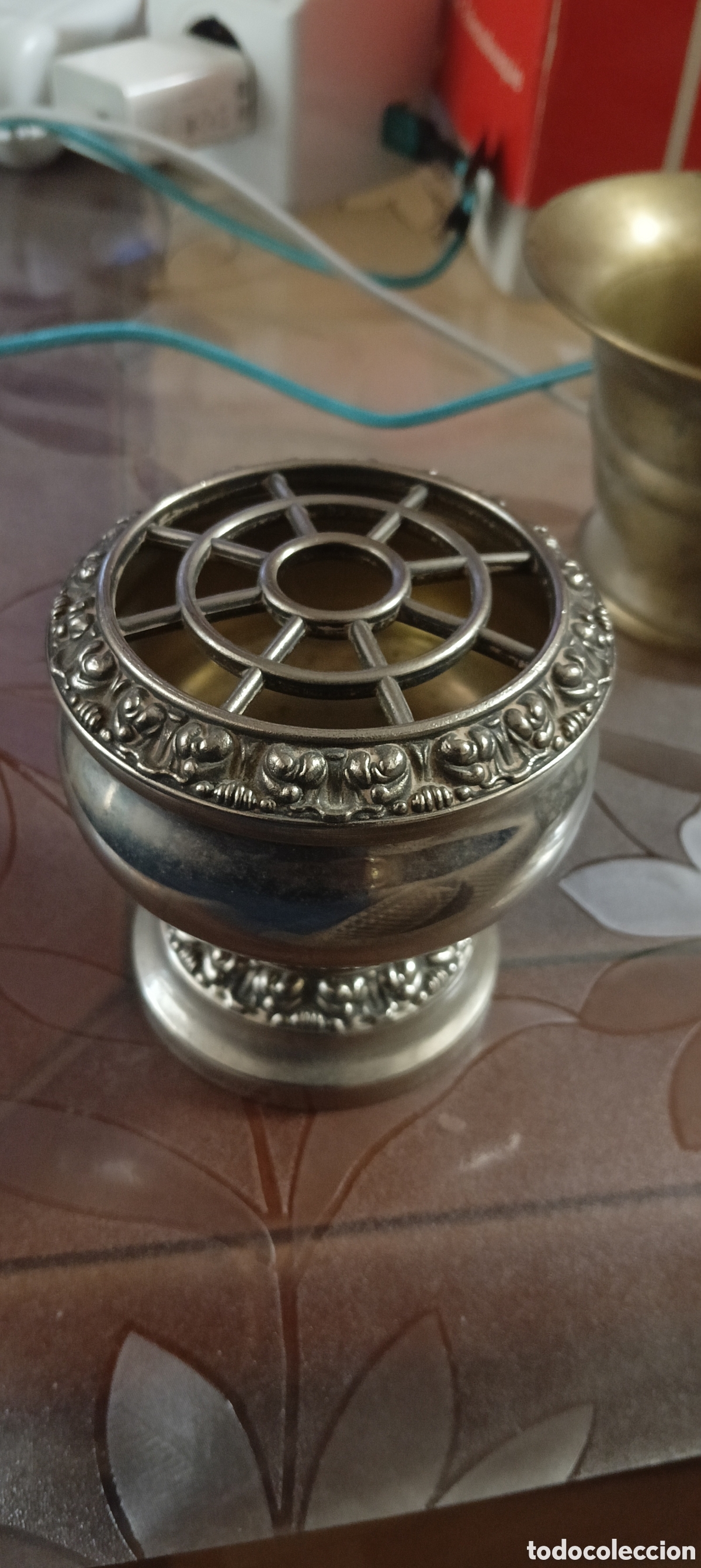 Antig&uuml;edades: Incensario antiguo de plata