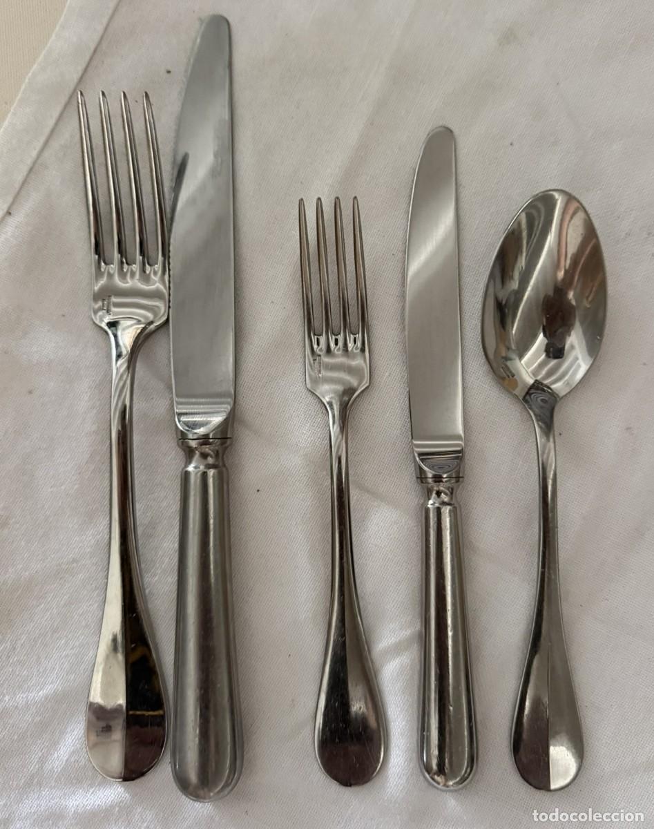 Antig&uuml;edades: Cuberter&iacute;a Guy Degrenne Normandy vintage &ndash; 106 piezas &ndash; acero inoxidable 18/10 &ndash; Francia