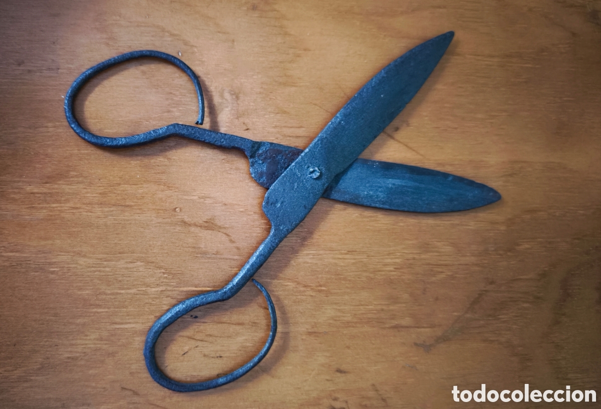 Antig&uuml;edades: Tijeras antiguas de hierro forjado