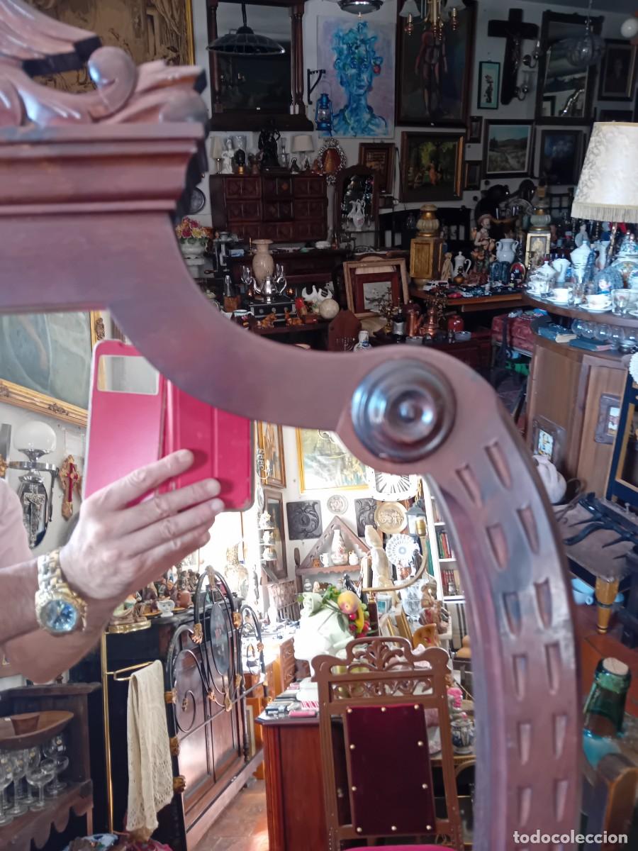 Antig&uuml;edades: Espejo tipo escudo her&aacute;ldico d&eacute;cada de los 80 - Foto 3