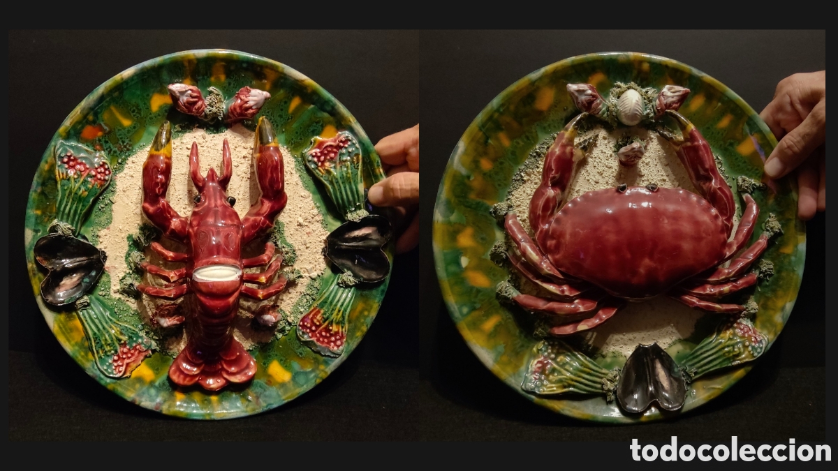 Antiquit&eacute;s: Dos platos de Joaquim G. Roque Casadinho Portugal