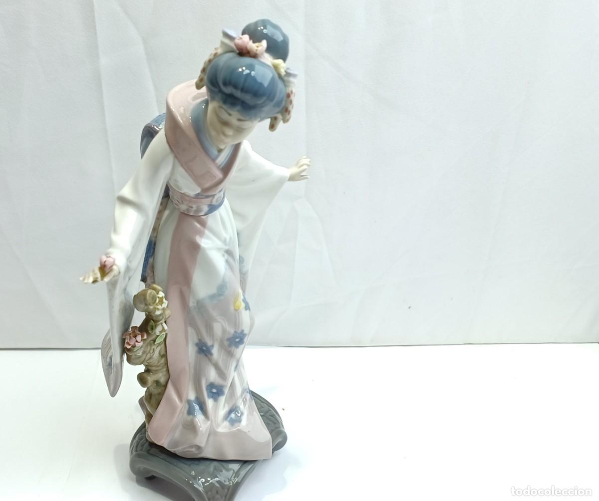 Antig&uuml;edades: Figura Lladro Geisha Teruko - Foto 2
