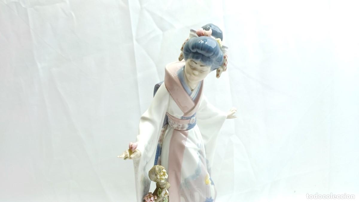 Antig&uuml;edades: Figura Lladro Geisha Teruko - Foto 10