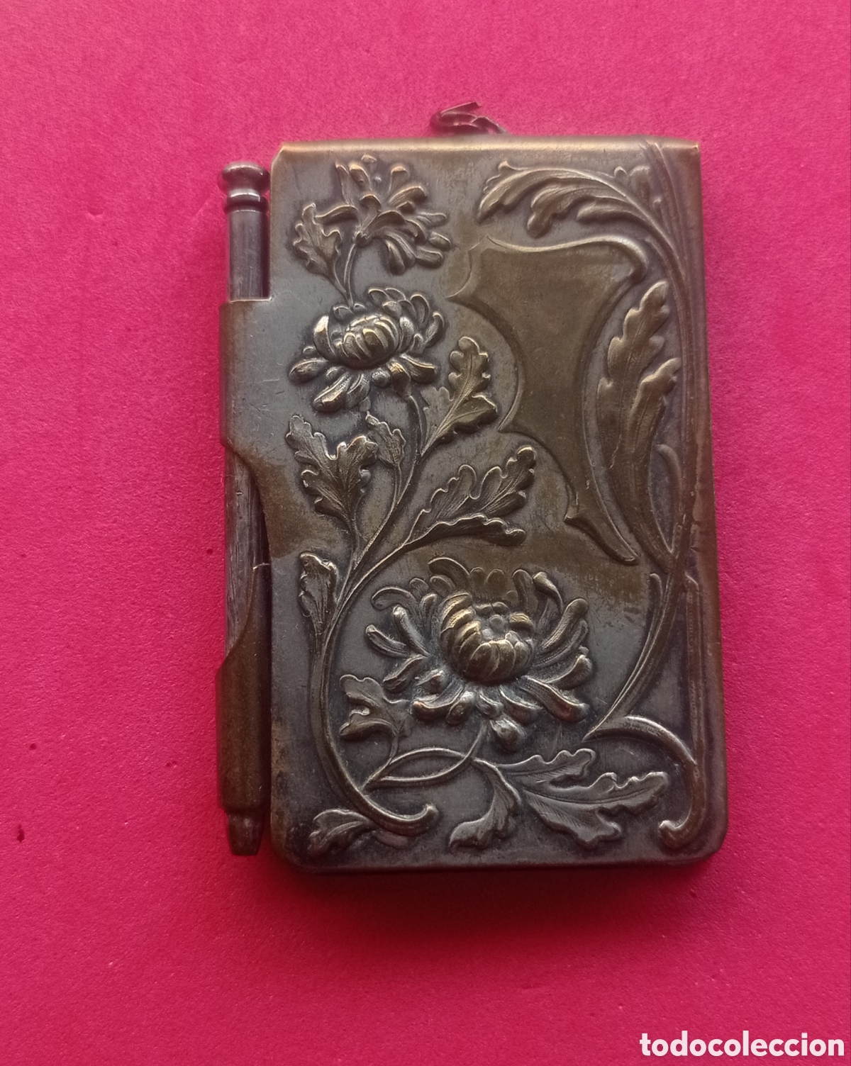 Antig&uuml;edades: ANTIGUO CARNET DE BAILE MODERNISTA ART DECO, ART NOUVEAU, PRINCIPIOS DEL SIGLO XX. CON MOTIVO FLORAL