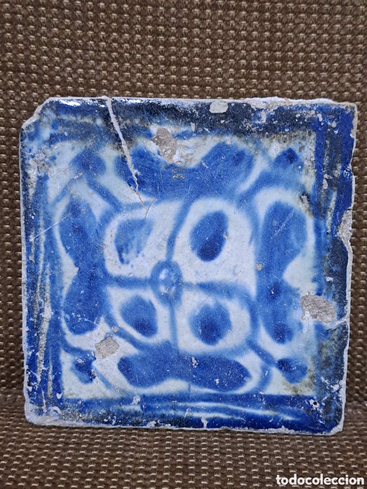 Antiques: 2 azulejo siglo xv medieval