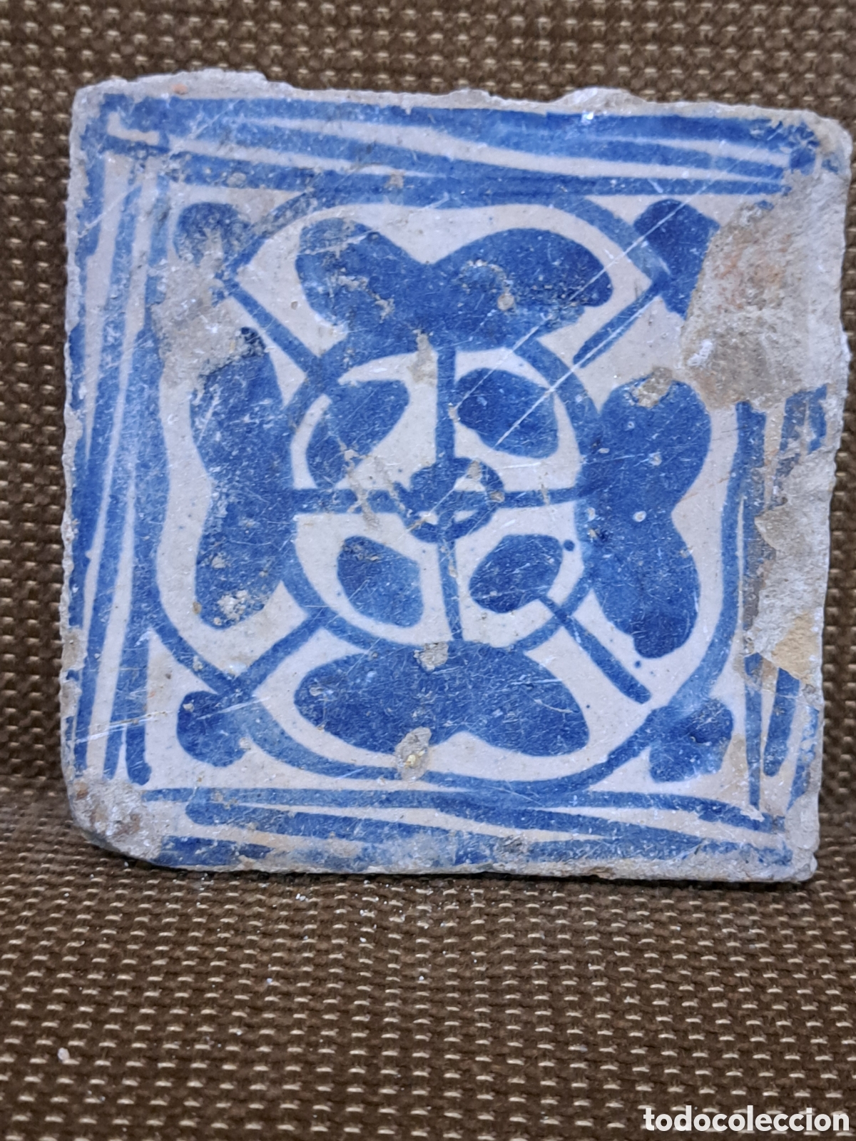 Antiques: 4 azulejo manises siglo xv