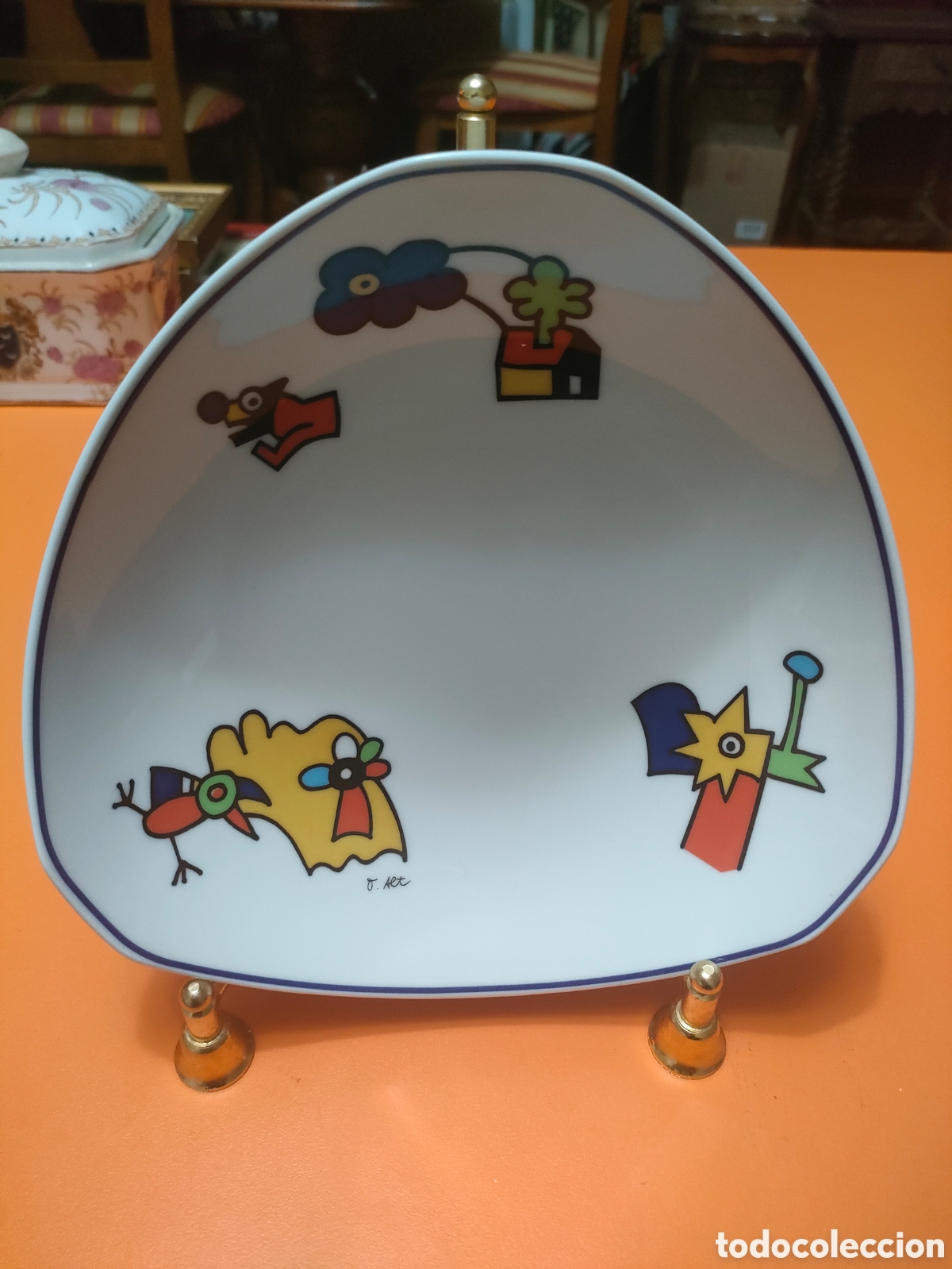 Antig&uuml;edades: Bol de Rosenthal dise&ntilde;o de Otmar alt