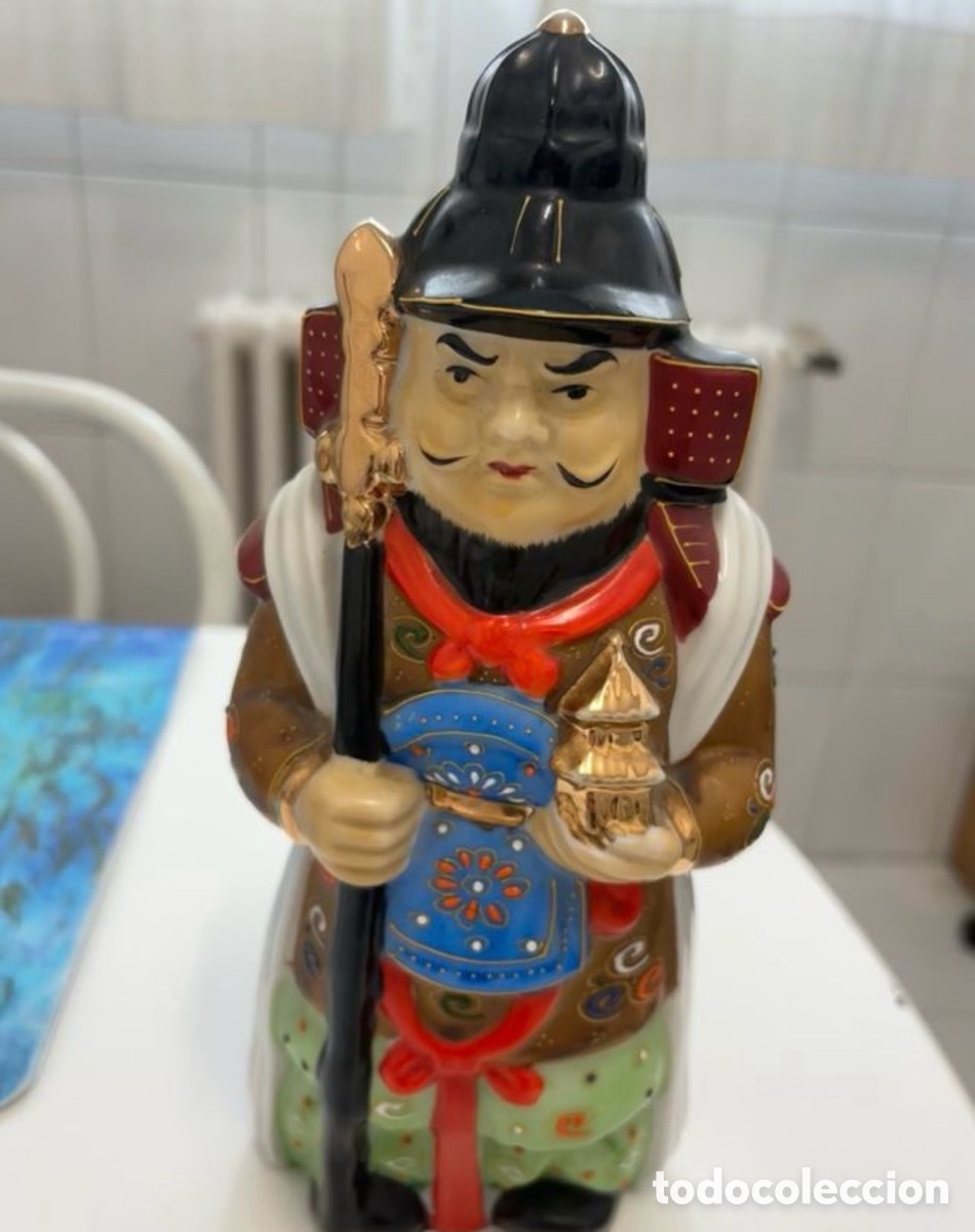Antig&uuml;edades: Conjunto colecci&oacute;n de 7 dioses de la fortuna Japoneses Shichifukujin- Porcelana esmaltada .