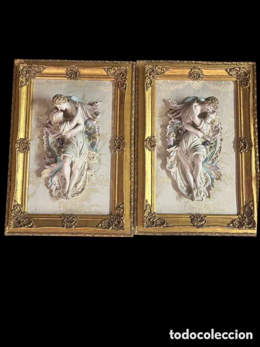 Antig&uuml;edades: Bonita pareja de porcelanas Antiguas.