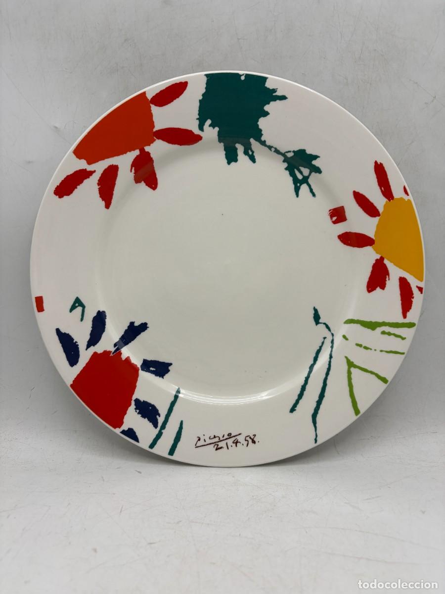 Antig&uuml;edades: PLATO LLANO DE CER&Aacute;MICA. DISE&Ntilde;O PICASSO. VER FOTOS