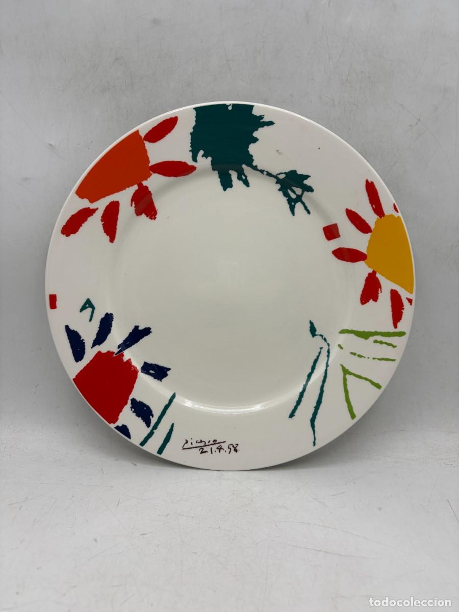Antig&uuml;edades: PLATO LLANO DE CER&Aacute;MICA. DISE&Ntilde;O PICASSO. VER FOTOS
