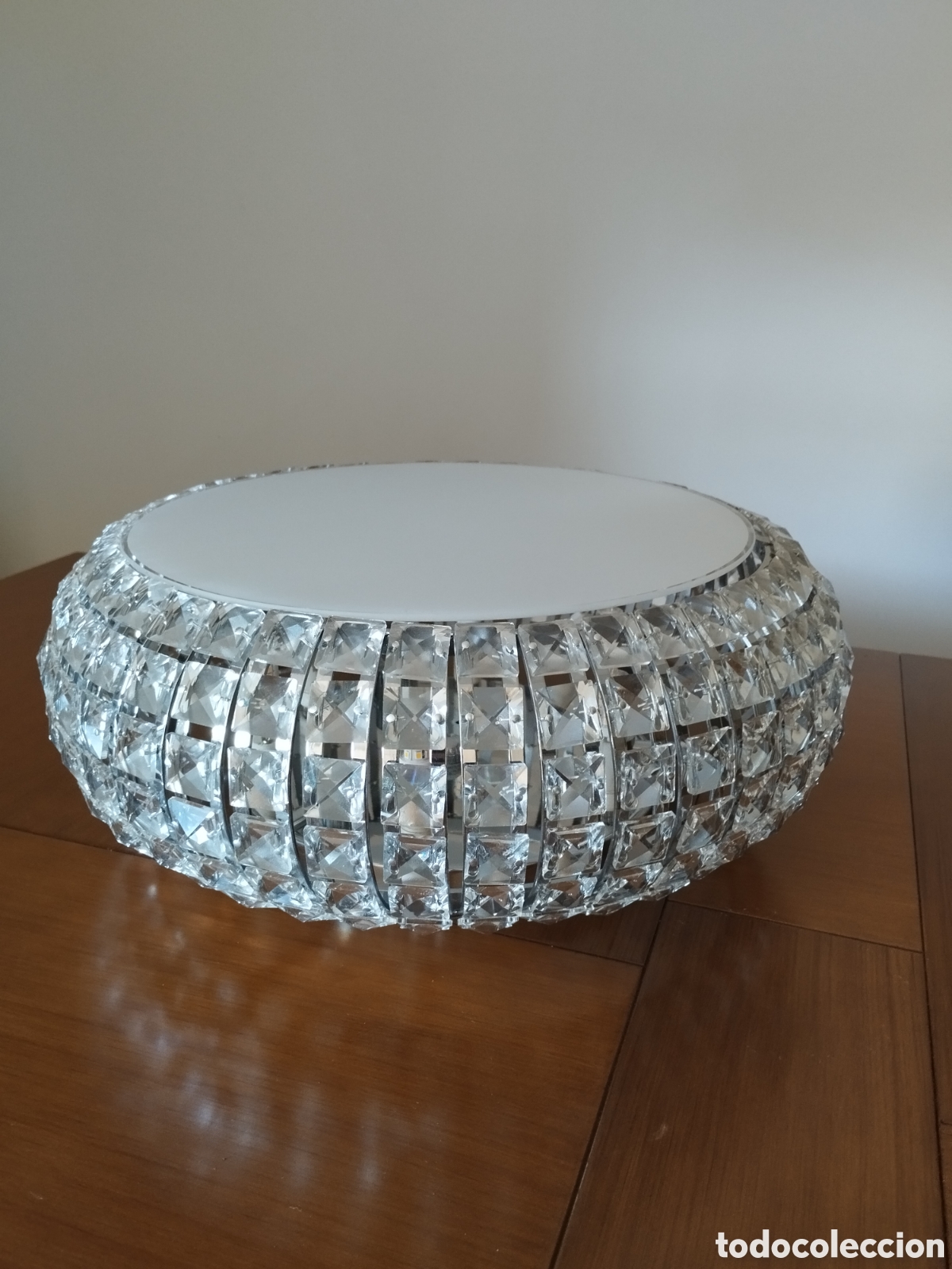 Antig&uuml;edades: Elegante l&aacute;mpara de sal&oacute;n de techo de la prestigiosa marca de dise&ntilde;o Schuller, modelo Diamond