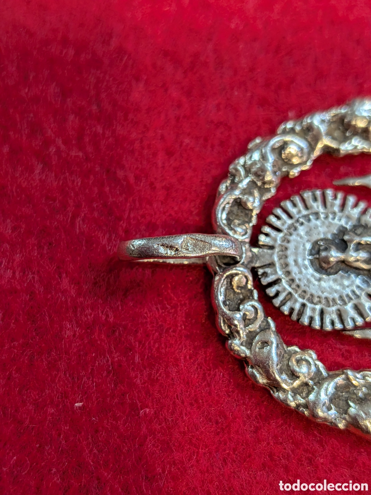 Antig&uuml;edades: Medalla en plata Virgen del pilar . REF-0987. ca4 - Foto 4